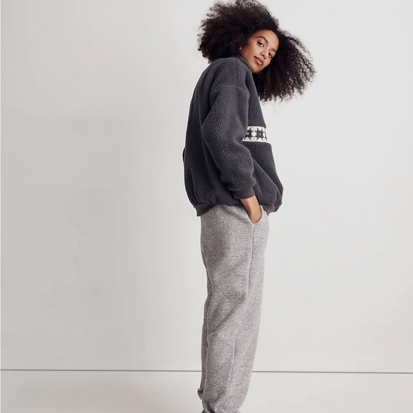 Madewell Re)sourced Sherpa Popover Top - Picture 2 of 11